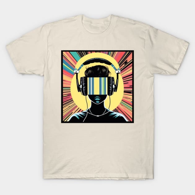 Retro Music TV Surrealism T-Shirt by musicgeniusart